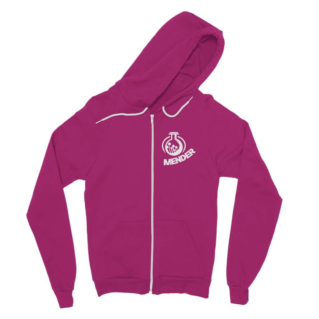 Mender Logo Alternative  - black Classic Adult Zip Hoodie