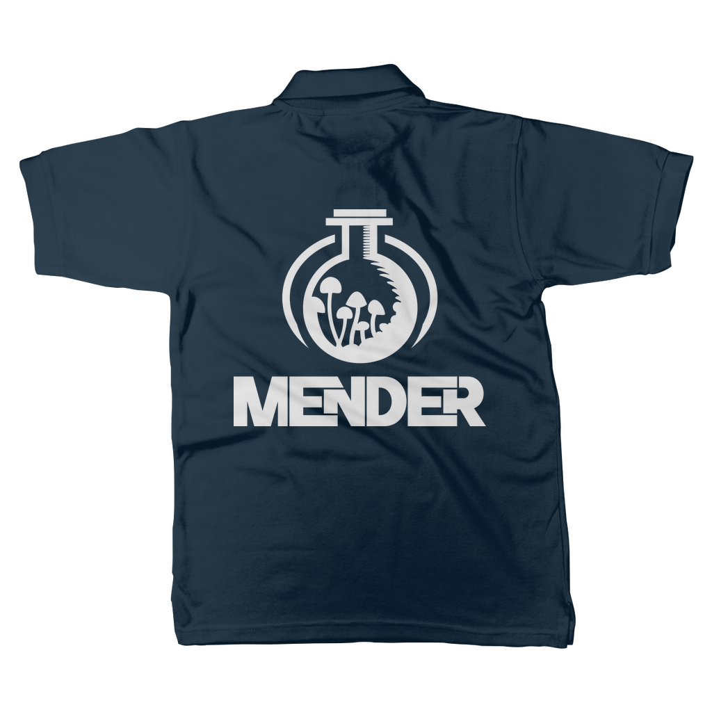 Mender Official Logo - white Classic Adult Polo Shirt