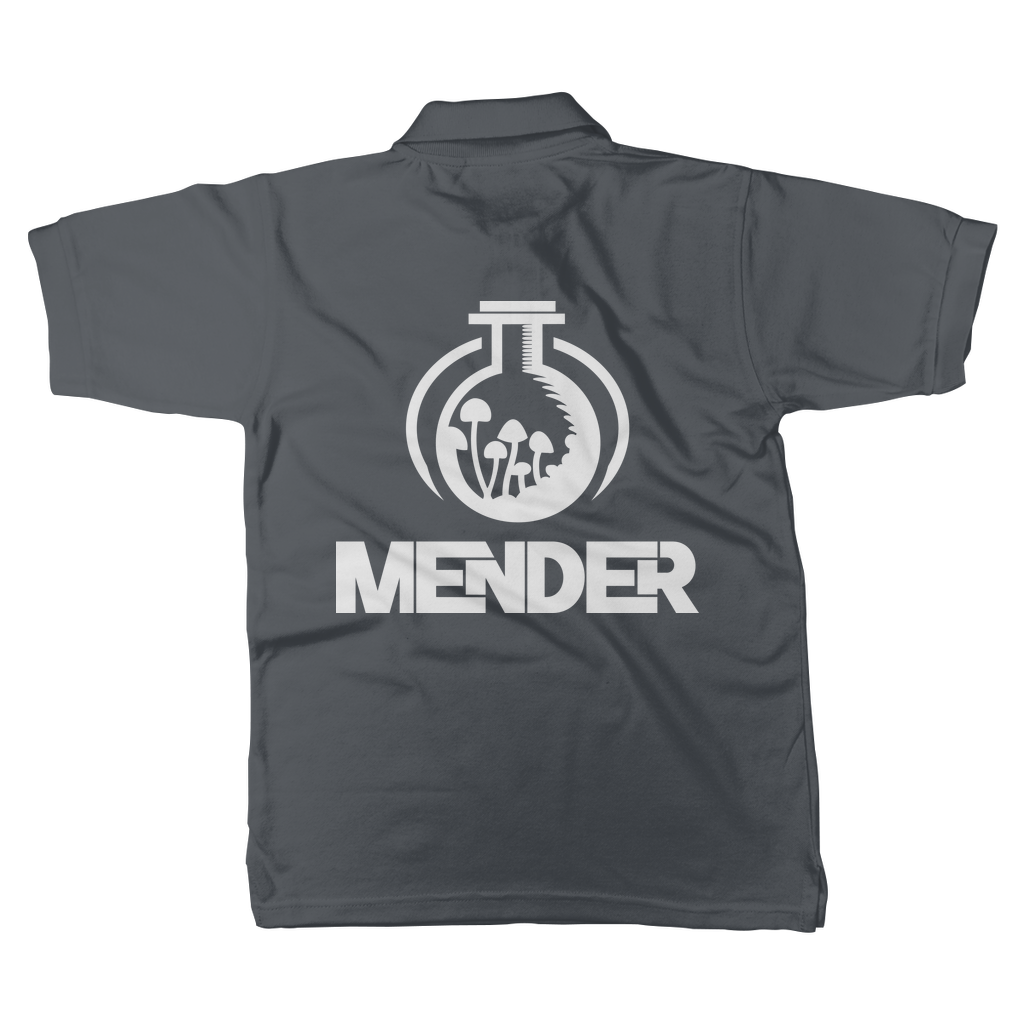 Mender Official Logo - white Classic Adult Polo Shirt