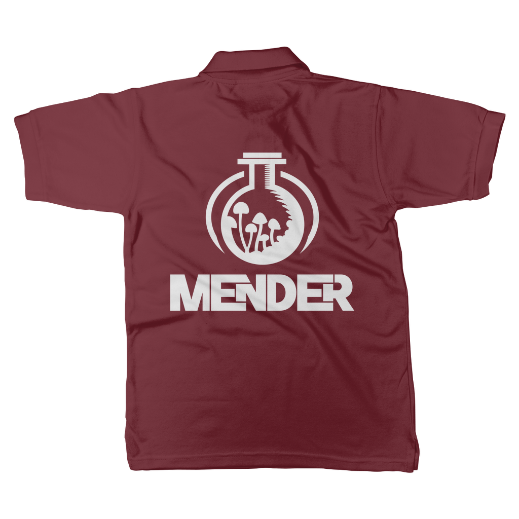 Mender Official Logo - white Classic Adult Polo Shirt