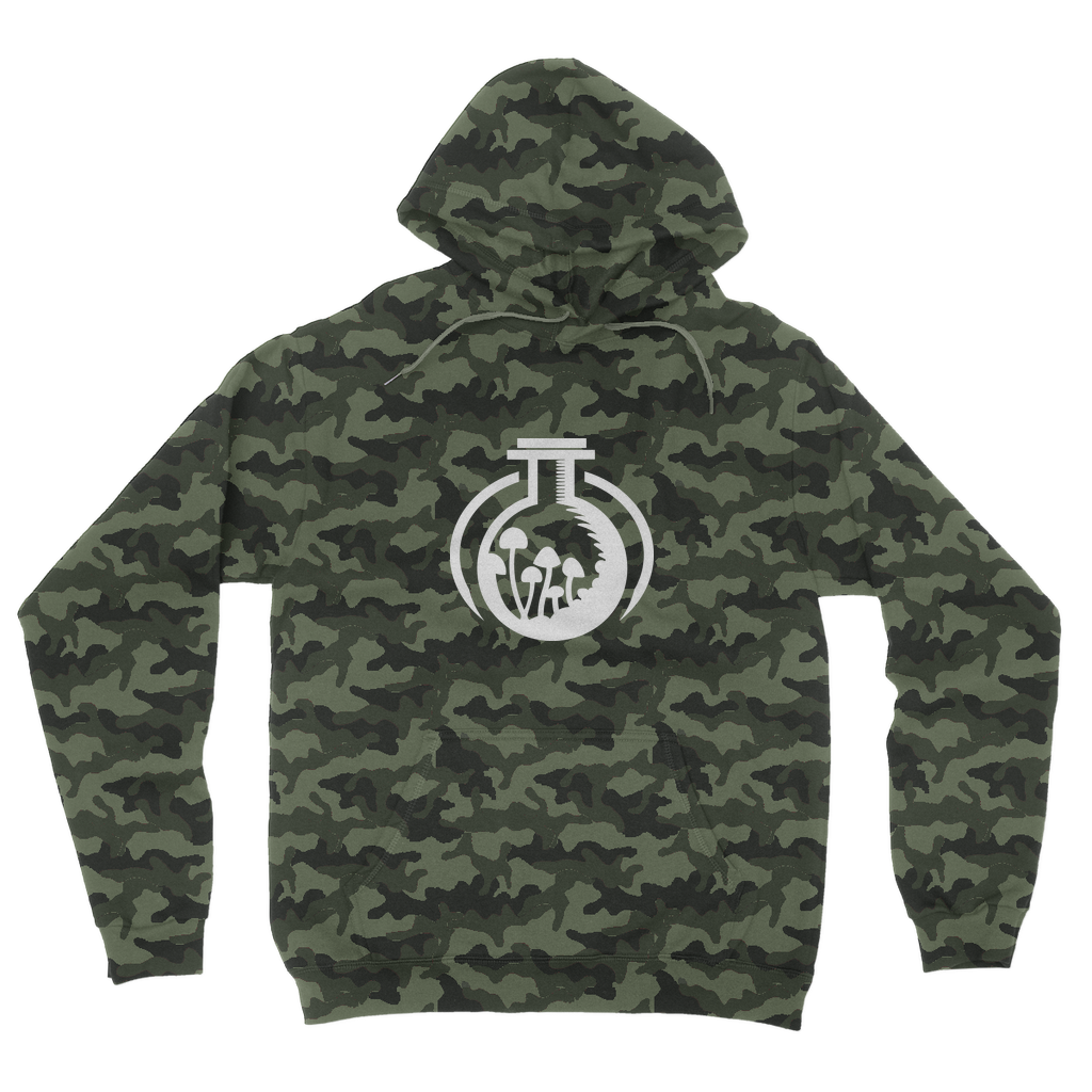 Mender Official Logo  - black Camouflage Adult Hoodie