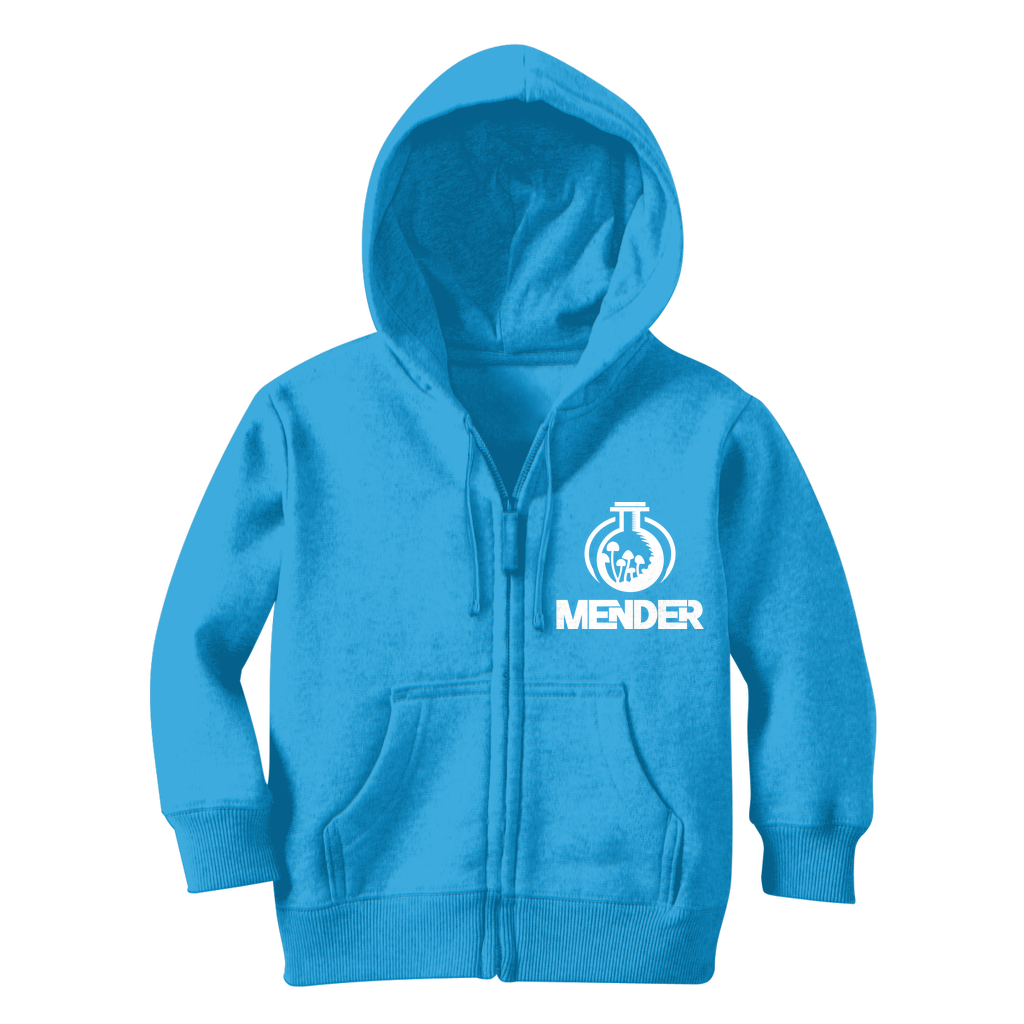 Mender Official Logo  - black Classic Kids Zip Hoodie