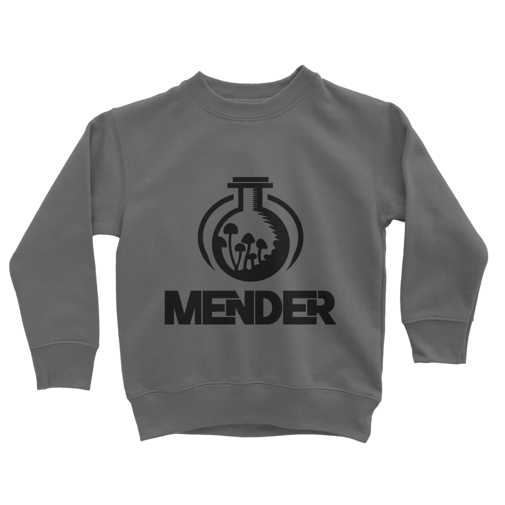 Mender Official Logo  - black Classic Kids Sweatshirt