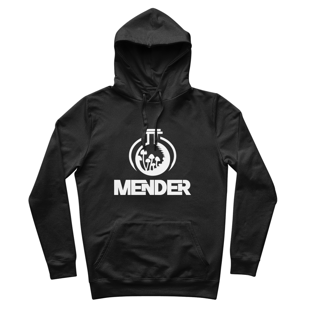 Mender Logo Icon - white 100% Organic Cotton Hoodie