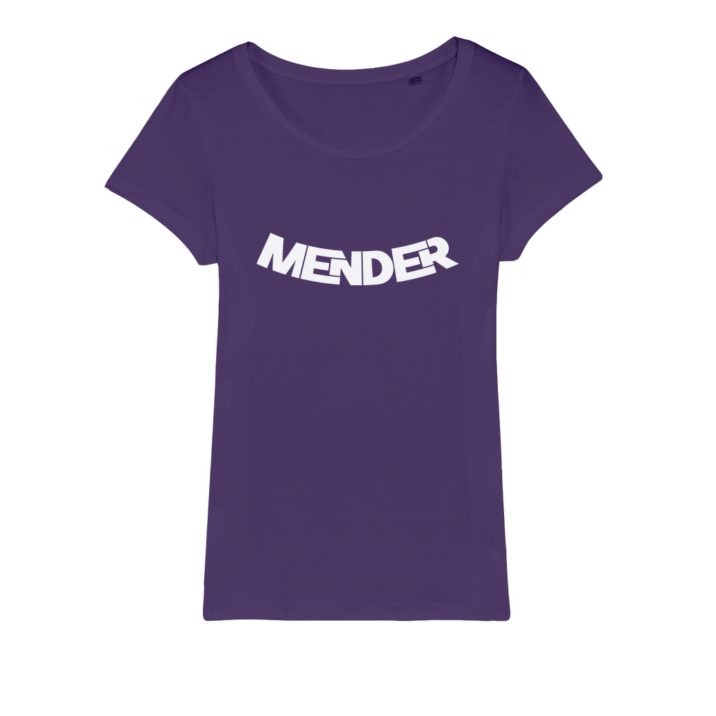 Mender Logo Icon - white Organic Jersey Womens T-Shirt