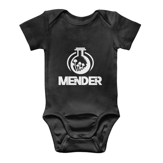 Mender Official Logo - white Classic Baby Onesie Bodysuit