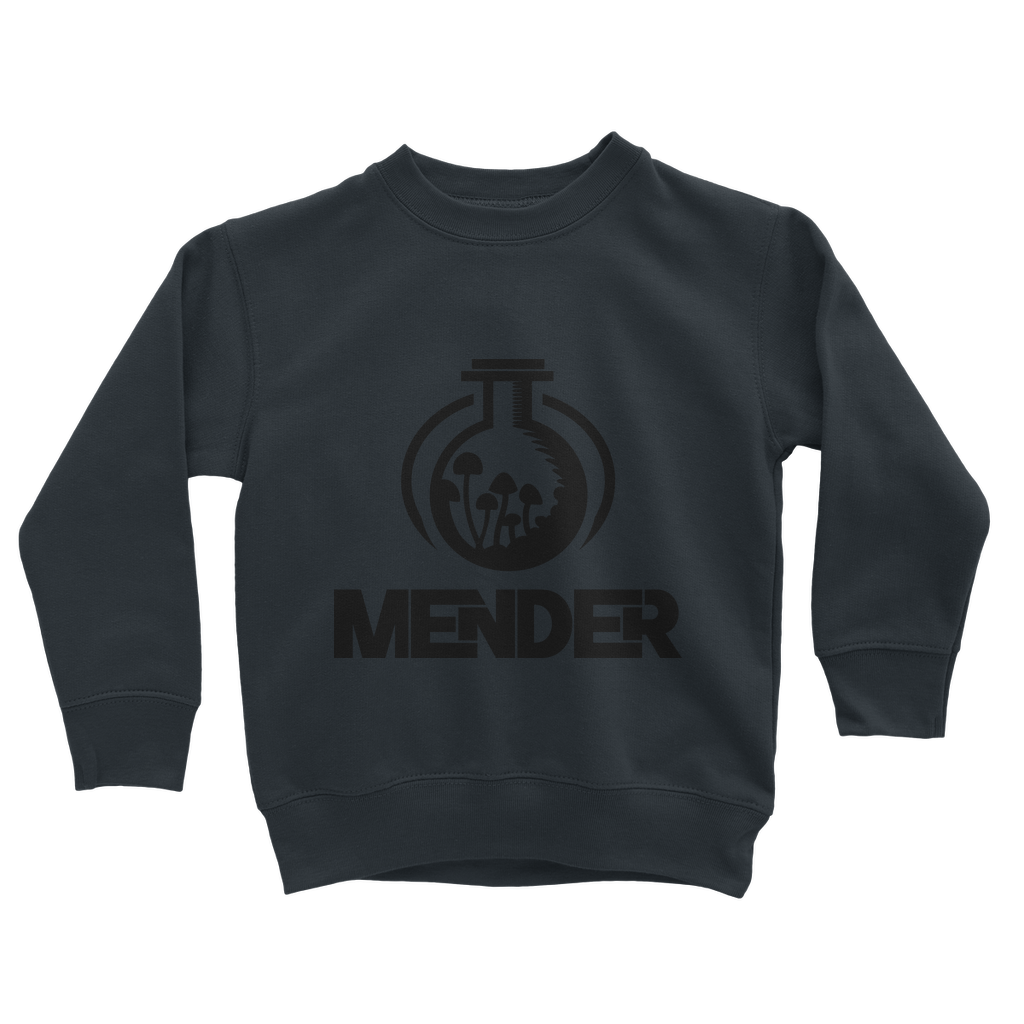 Mender Official Logo  - black Classic Kids Sweatshirt