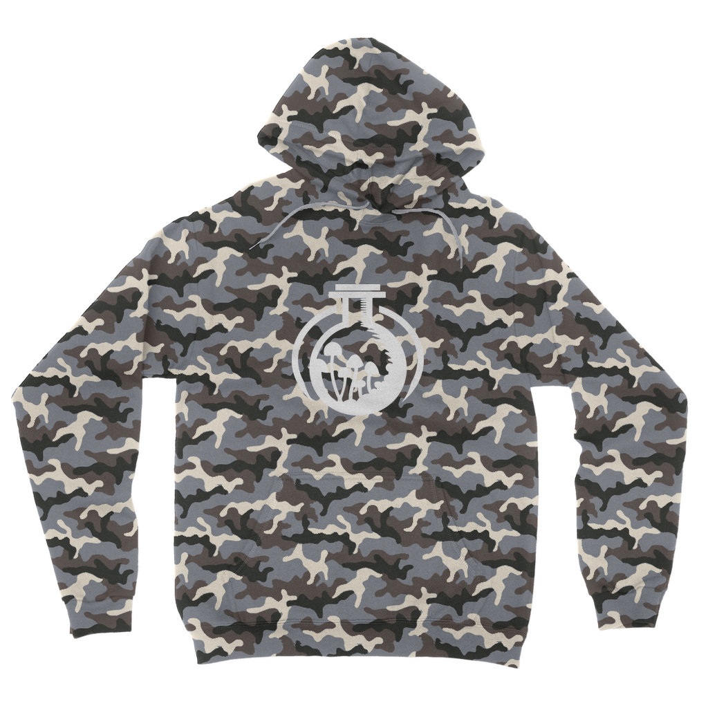 Mender Official Logo  - black Camouflage Adult Hoodie