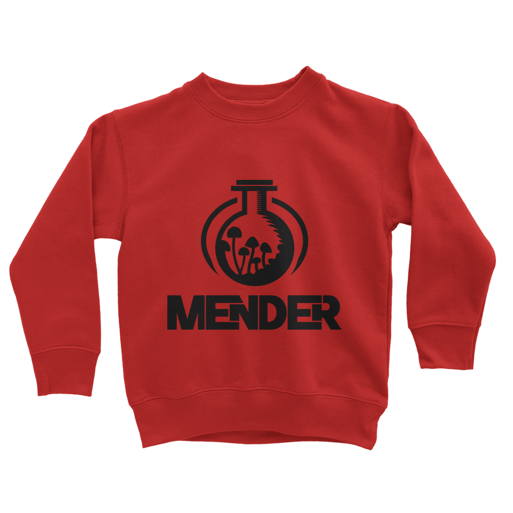 Mender Official Logo  - black Classic Kids Sweatshirt