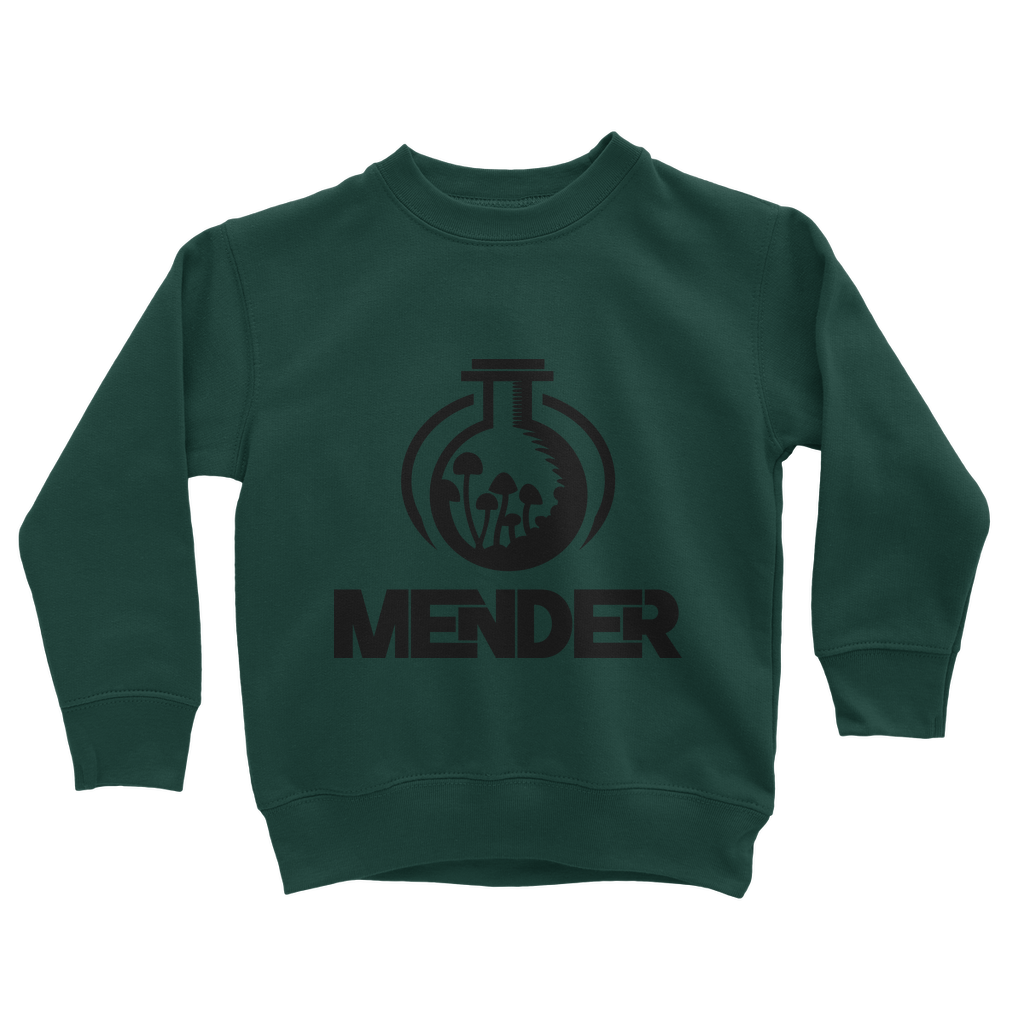 Mender Official Logo  - black Classic Kids Sweatshirt
