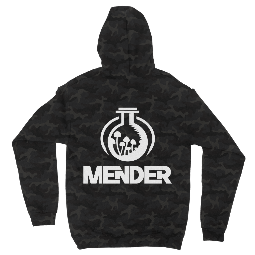 Mender Official Logo  - black Camouflage Adult Hoodie