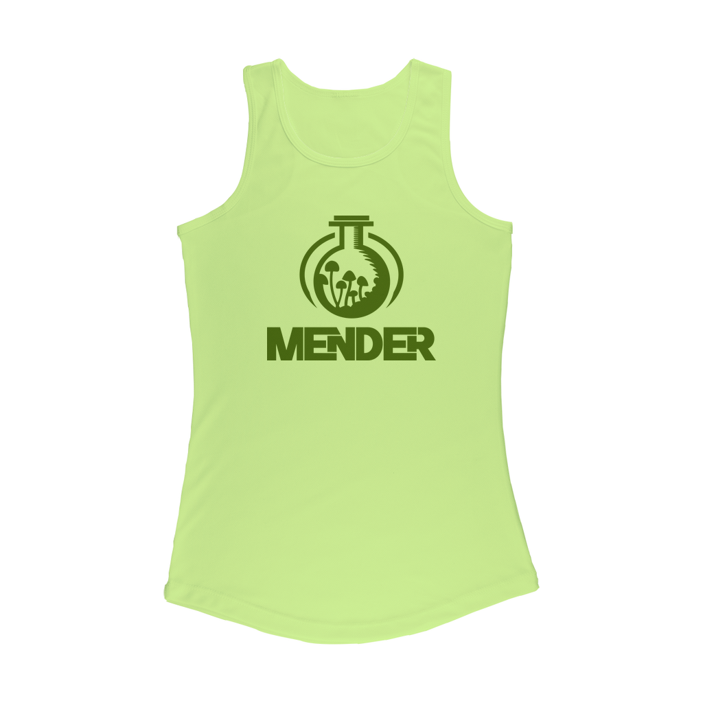 Mender Logo Alternative - white Women Performance Tank Top - Front