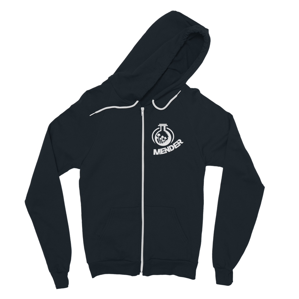 Mender Logo Alternative  - black Classic Adult Zip Hoodie