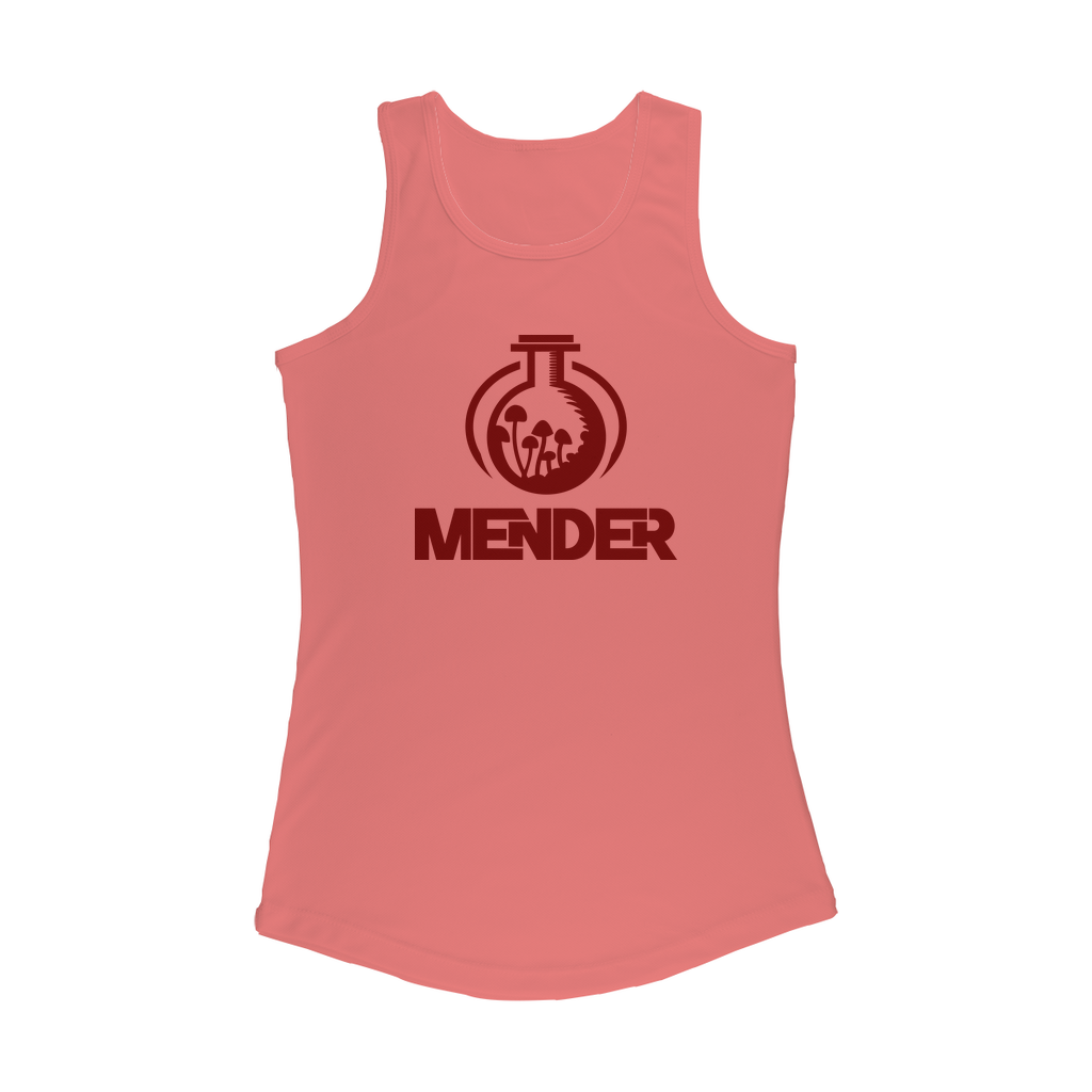Mender Logo Alternative - white Women Performance Tank Top - Front