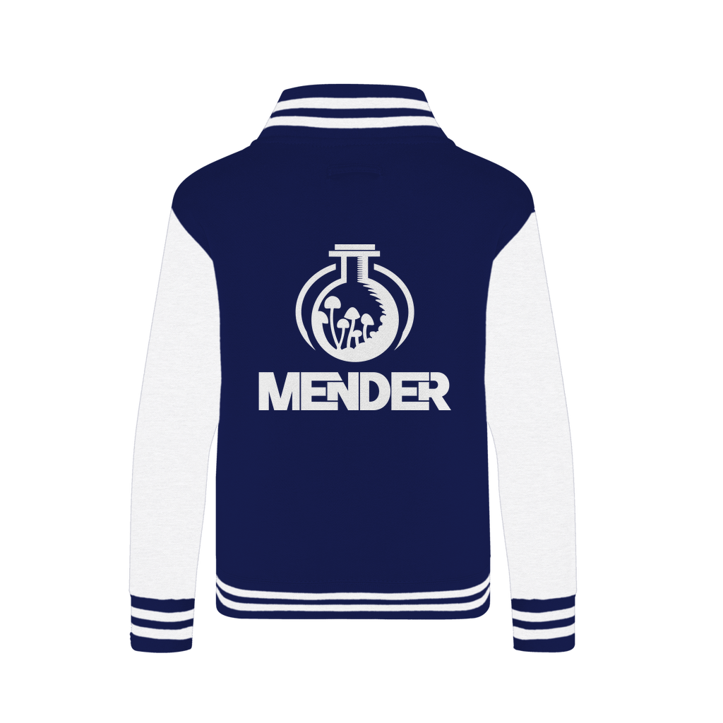 Mender Official Logo - white Varsity Jacket
