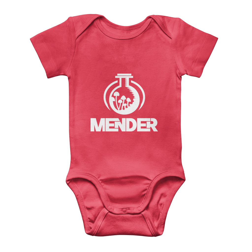 Mender Official Logo - white Classic Baby Onesie Bodysuit