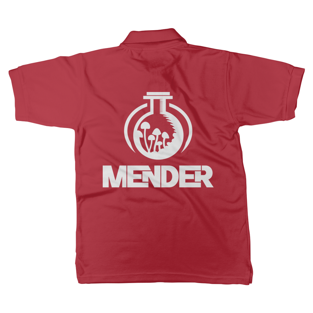 Mender Official Logo - white Classic Adult Polo Shirt