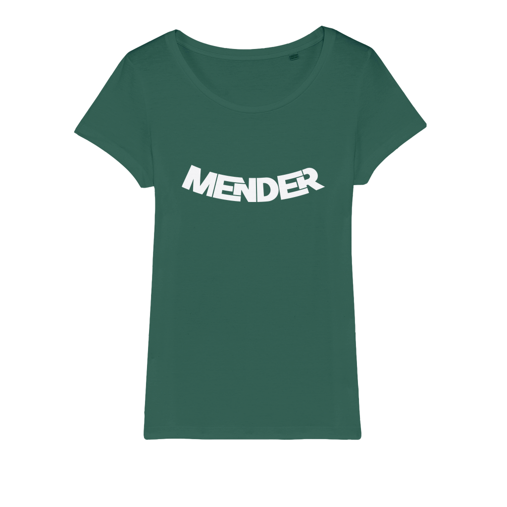 Mender Logo Icon - white Organic Jersey Womens T-Shirt
