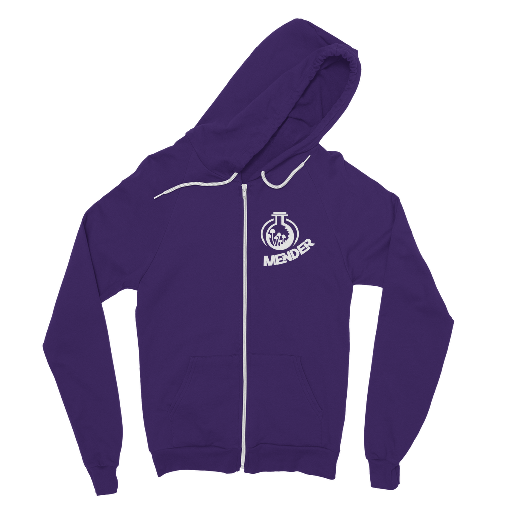 Mender Logo Alternative  - black Classic Adult Zip Hoodie