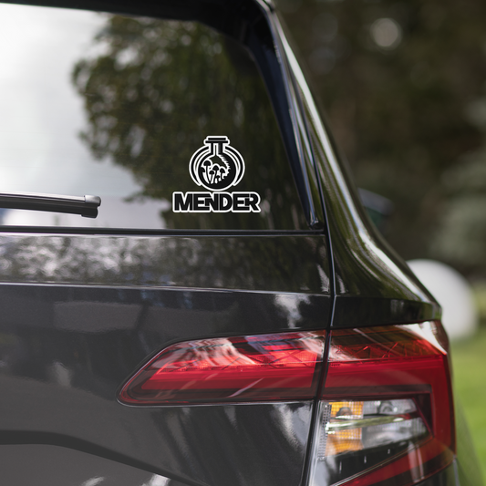 Mender Cut Out Sticker Large